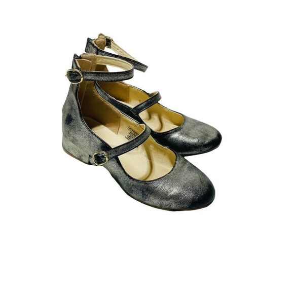 Gap Kids Metallic Green Heeled Dress Shoes - Picture 3 of 5